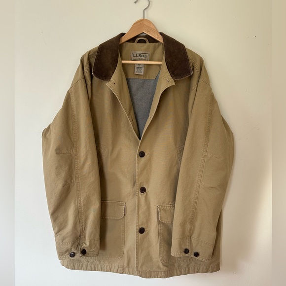 L.L. Bean Men's Khaki Chore Coat - Picture 2 of 7